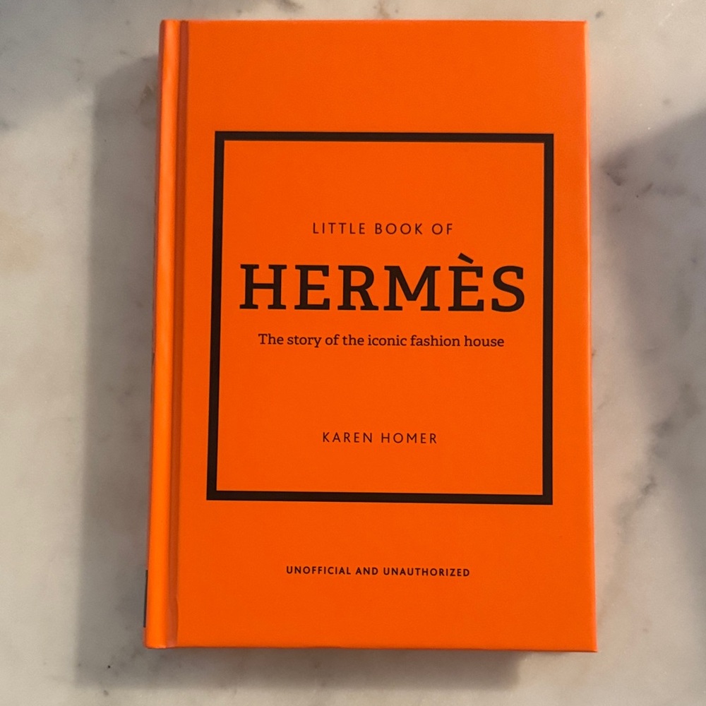 Hermès Orange Hardcover Coffee Table Book - Little Book of Hermès